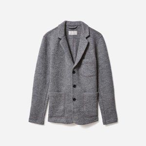Everlane Italian Wool Chore Blazer (Heathered Charcoal)